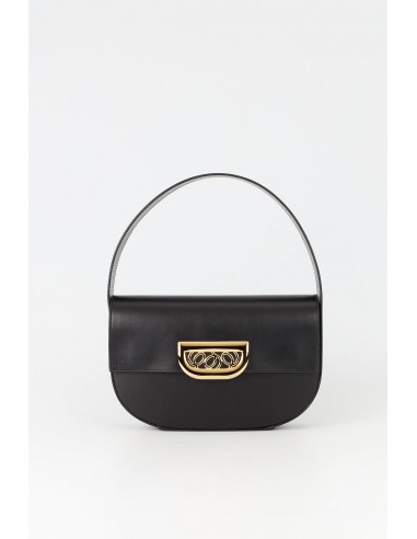 BLACK Geometric Leather Bag with Golden Latch M En savoir plus