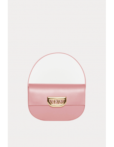 Pink Geometric Leather Bag with Golden Latch M Le MVP de beaucoup