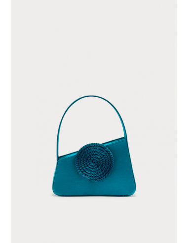 PETROLE Asymmetric Satin Passementerie Mini Bag ou a consommer sur place