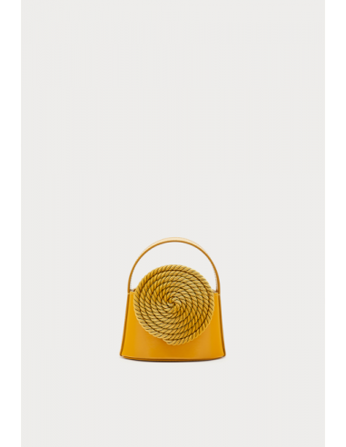 MUSTARD Mini Leather Handle Bag with Passementerie Details Venez découvrir notre 