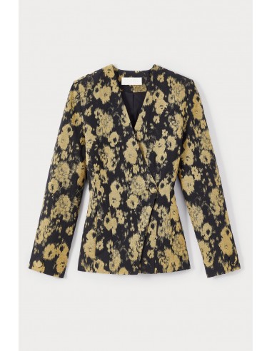 BLURRY BLACK & OCHRE Blazer s'inspire de l'anatomie humaine