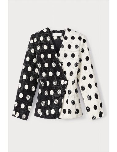 Black & White Polka Dot Blazer du meilleur 