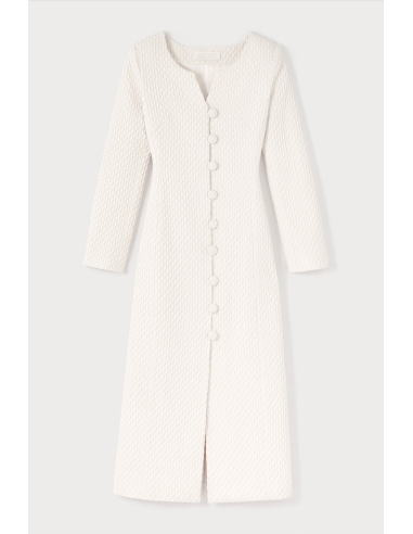 Ivory Longline Textured Coat ouvre sa boutique