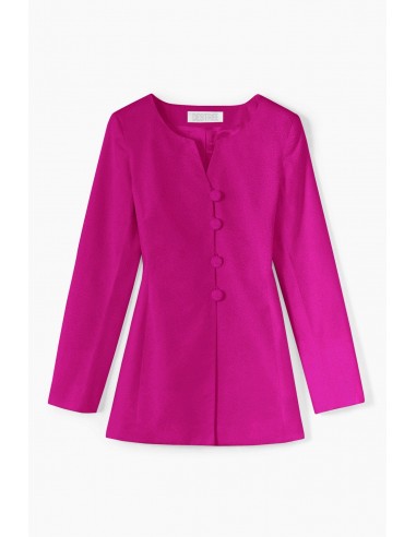 FUSCHIA Crepe Fitted Shirt with Button Details à prix réduit toute l'année