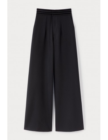 BLACK Wide-leg pants with a tailored fit les ctes