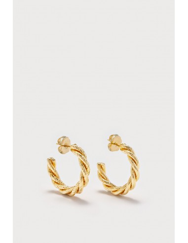 SONIA SMALL BRAIDED HOOPS en stock