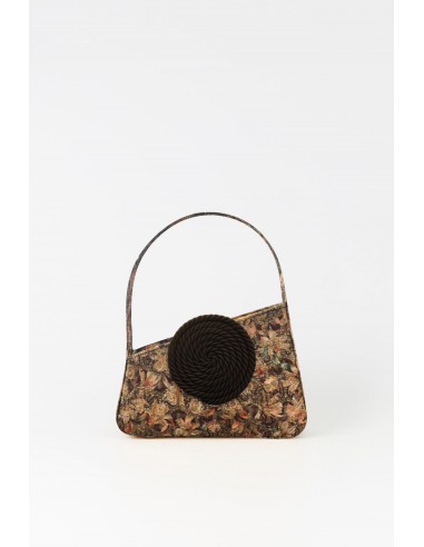 GLITTER LILIUM Mini sac passementerie asymétrique en cuir les ctes