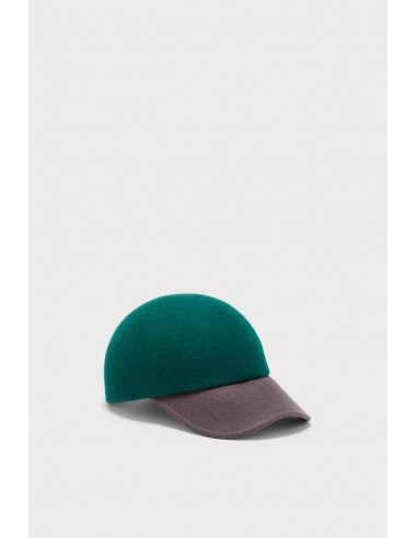 Forest Green and Black Wool Cap votre