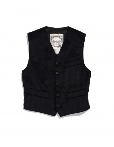 Gilet velours cordelet - noir - Le Laboureur Véritable concentré