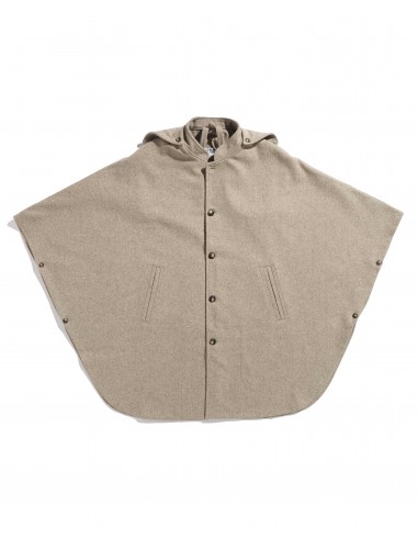 Cape de berger en laine burel - beige - La Blouse de Lyon du meilleur 