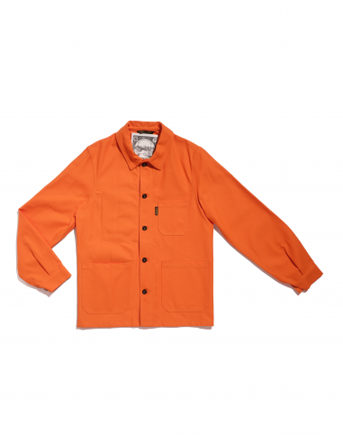 Veste de travail 100% coton - orange - Le Laboureur sur le site 