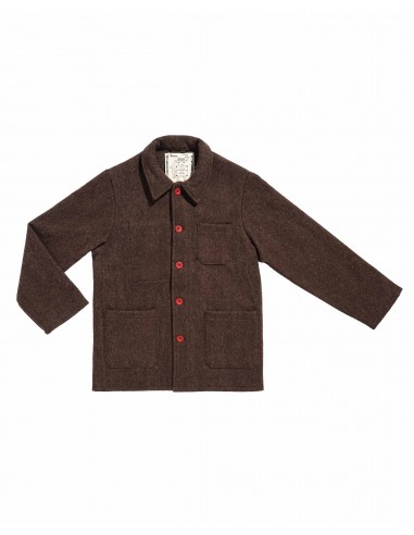 Veste en laine burel - marron - Le Laboureur pas cher chine