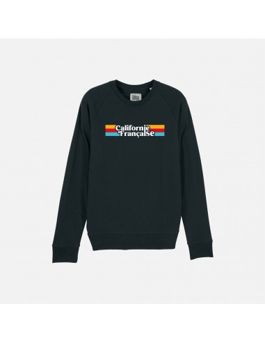 Sweatshirt Crewneck Rainbow Black la livraison gratuite