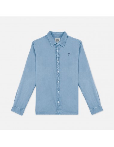 Men Washed Blue Palmito Shirt français