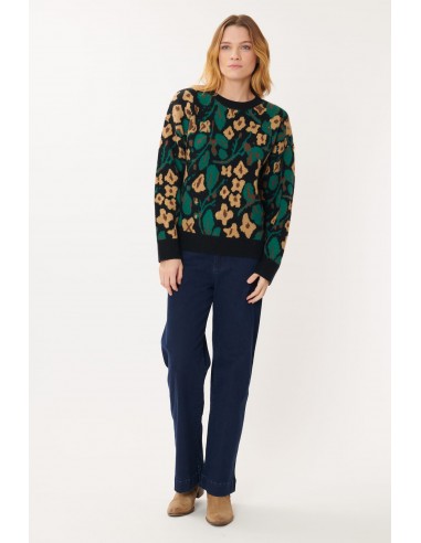 Pull Jacquard Floral JILL Livraison rapide