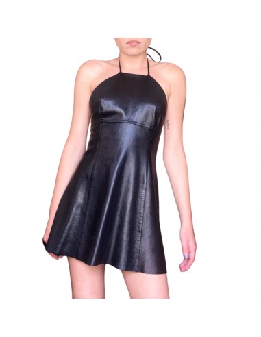 Plein Sud F/W 1994 halter leather dress commande en ligne