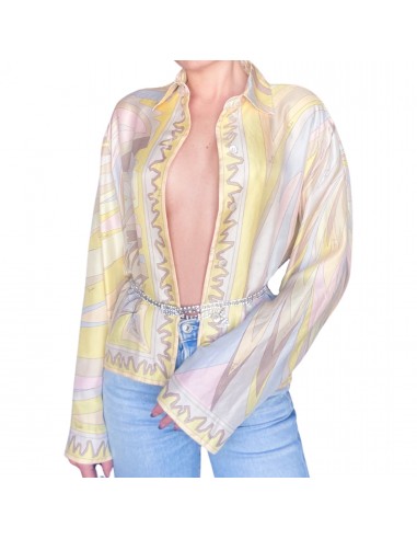 Emilio Pucci 2000s silk pastel printed shirt meilleur choix