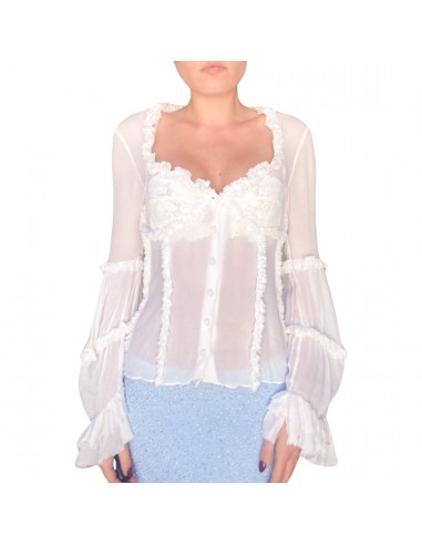 Emanuel Ungaro S/S 2000 silk blouse destockage