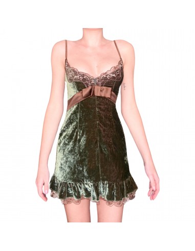 D&G 2000's velvet & lace dress Véritable concentré