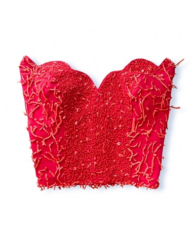 Blumarine S/S 1990 iconic real coral embellishments bustier Toutes les collections ici