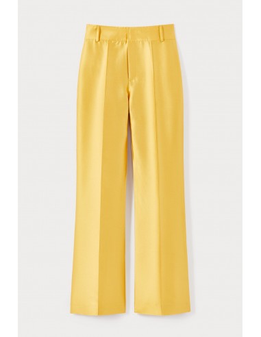 YELLOW Satin Flared Pants shop