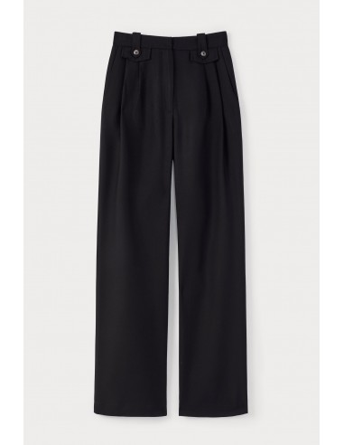 BLACK High-Waisted Trousers destockage